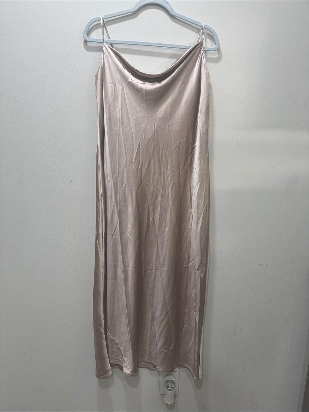 Old Navy Blush Satin Slip Maxi Skirt
